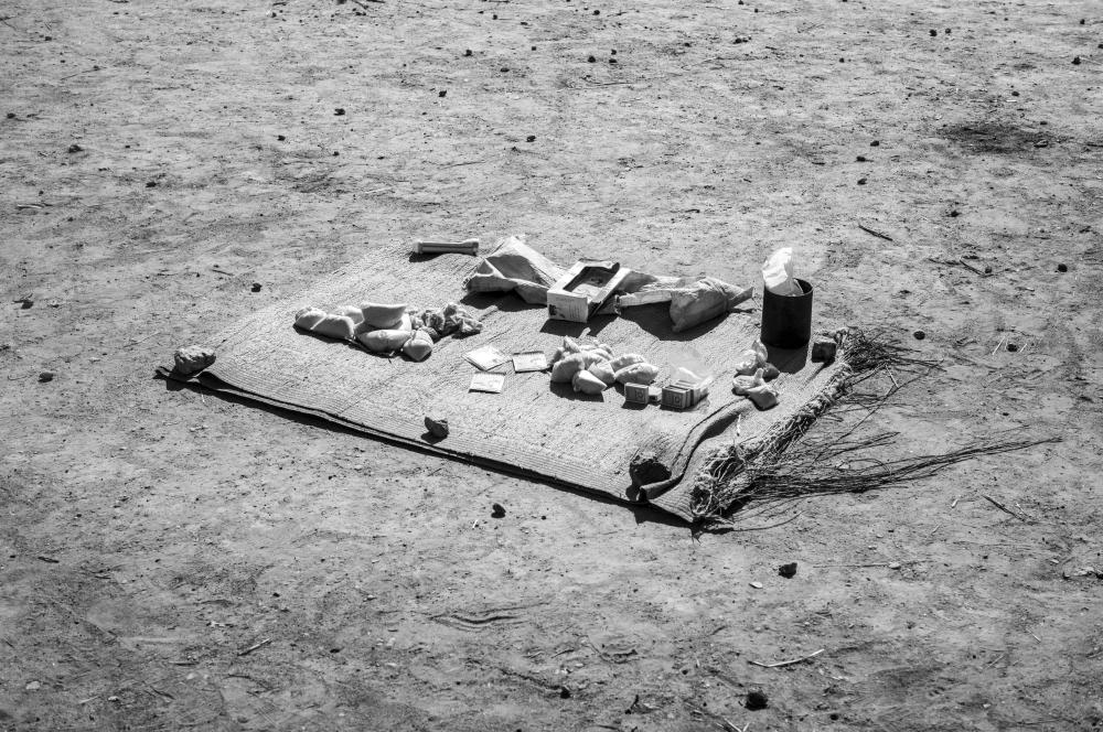This still-life photograph of the belongings of internally displaced people was taken by Moises Saman during his journey in the Nuba Mountains, Sudan, in January 2024