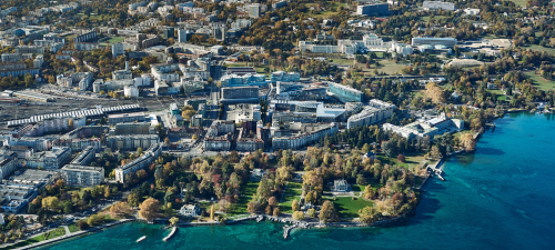 Aerial view of International Geneva